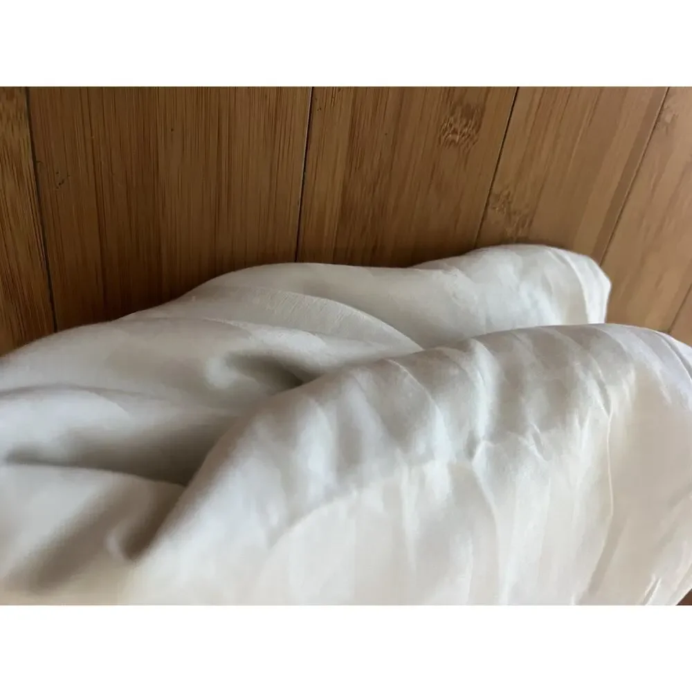 Charter Club Luxury 100% Pima Cotton Beige Duvet Cover Queen Denmark Stripes